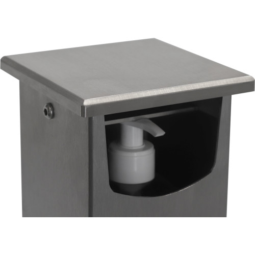 The tower contactless gel dispenser with 1 bottle of gel The tower contactless gel dispenser with 1 bottle of gel