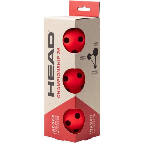 Pack of 3 pickleball balls HEAD championship 26