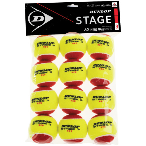 Bag of 12 DUNLOP mini tennis stage 3 balls Bag of 12 DUNLOP mini tennis stage 3 balls