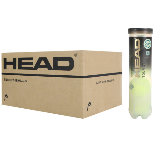 Carton de 18 tubes de 4 balles HEAD tour xt Carton de 18 tubes de 4 balles HEAD tour xt