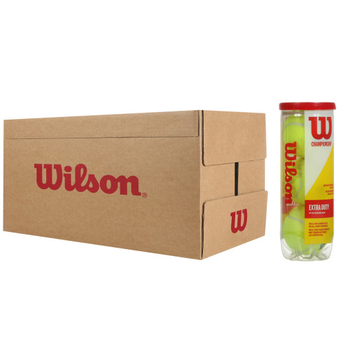 Box of 24 tubes of 3 WILSON championship balls Box of 24 tubes of 3 WILSON championship balls