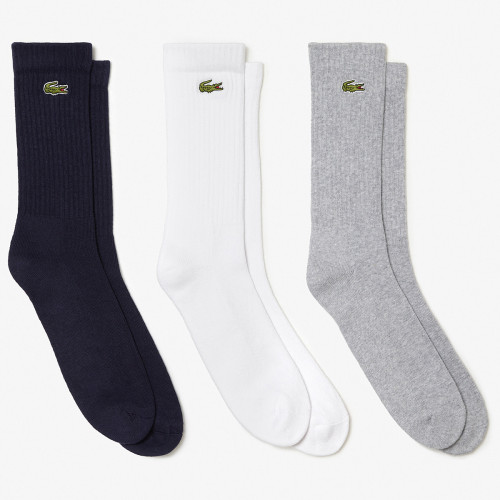 3 paires de chaussettes LACOSTE athlete (mid) 3 paires de chaussettes LACOSTE athlete (mid)