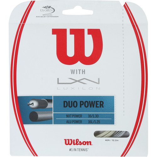 Cordage wilson duo power : LUXILON alu power & wilson nxt power 1.25 (12.20 metres) Cordage wilson duo power : LUXILON alu power & wilson nxt power 1.25 (12.20 metres)